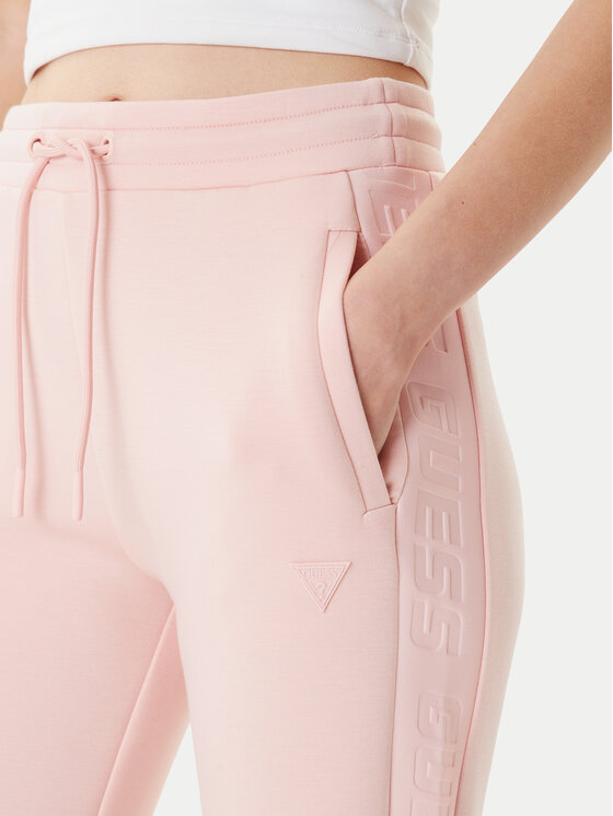 Guess Guess Teplákové nohavice V3RB21 K7UW2 Ružová Regular Fit