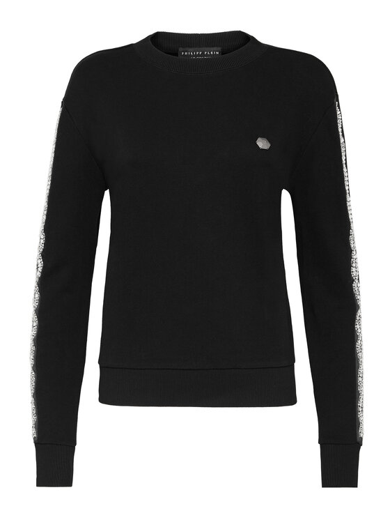 PHILIPP PLEIN PHILIPP PLEIN Mikina 21877 Čierna Regular Fit