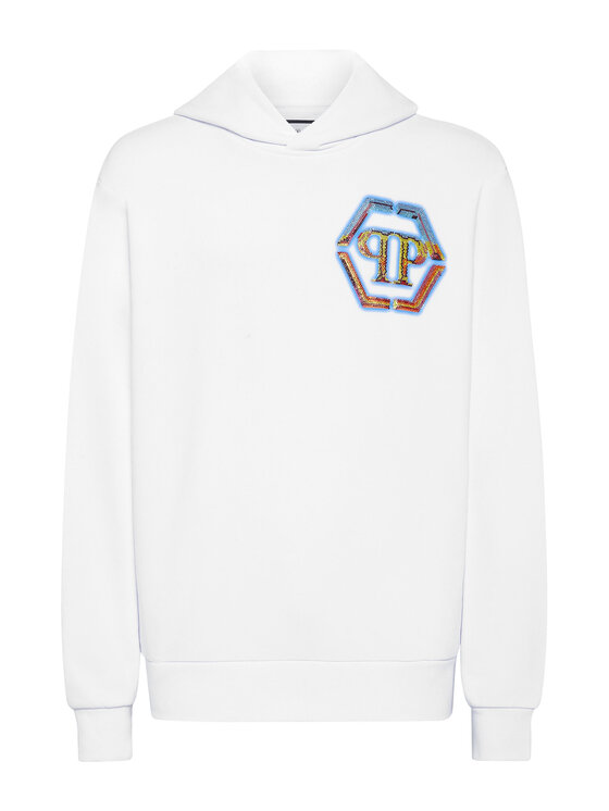 PHILIPP PLEIN PHILIPP PLEIN Mikina 19535 Bílá Regular Fit