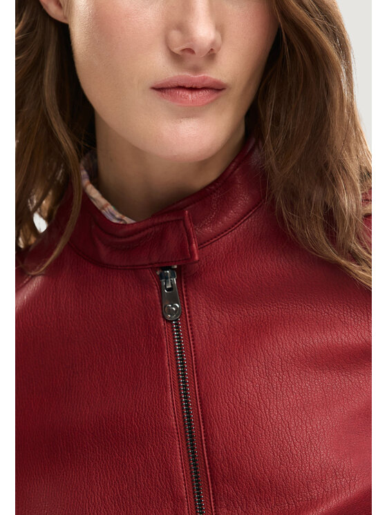 Desigual Desigual Lederjacke CHAQ_ARIEL Dunkelrot Casual Fit