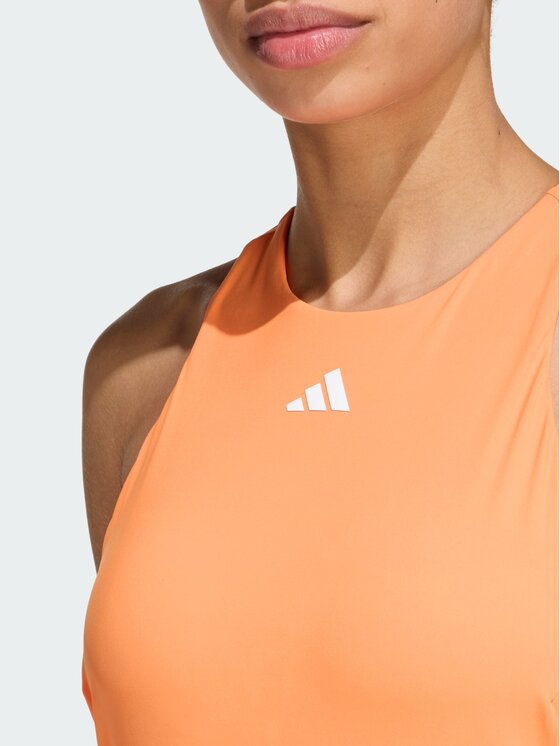 adidas adidas Koszulka techniczna 159341 Pomarańczowy Slim Fit