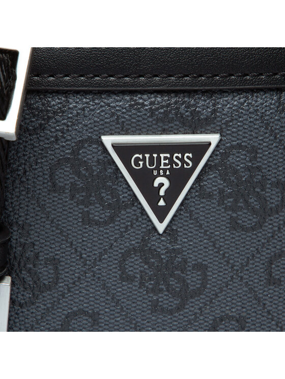 Guess Guess Τσαντάκι Vezzola Smart Crossbody Flat HMEVZL P2223 Μαύρο