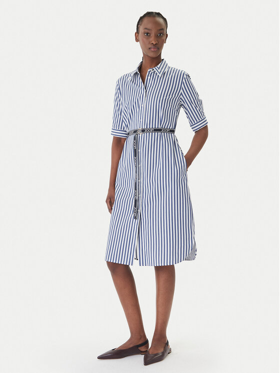 JOOP! JOOP! Srajčna obleka Dominique2 30101380 Mornarsko modra Regular Fit