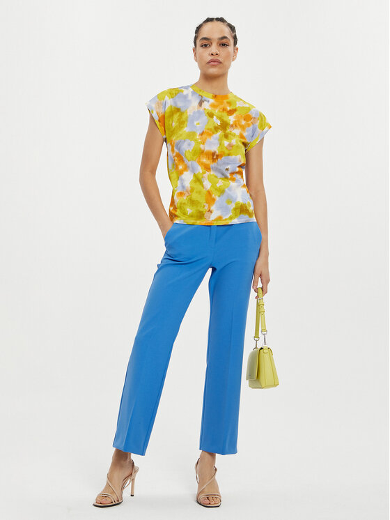 Marella Marella Hlače Child 2413131061 Plava Flare Fit