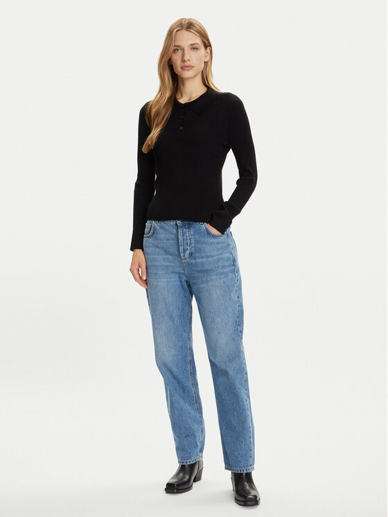 Vero Moda Vero Moda Пуловер Siljerib 10336674 Черен Slim Fit