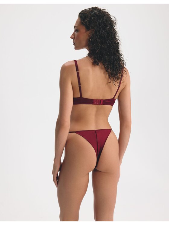 Esotiq Esotiq Biustonosz push-up 45975 Bordowy