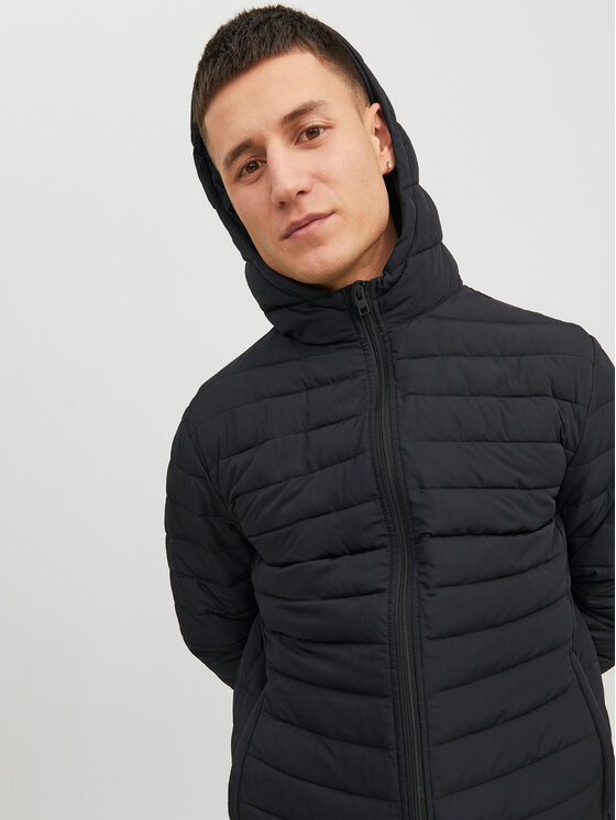 Jack & Jones Jack & Jones Demisezoninė striukė Recycle 12235898 Juoda Regular Fit