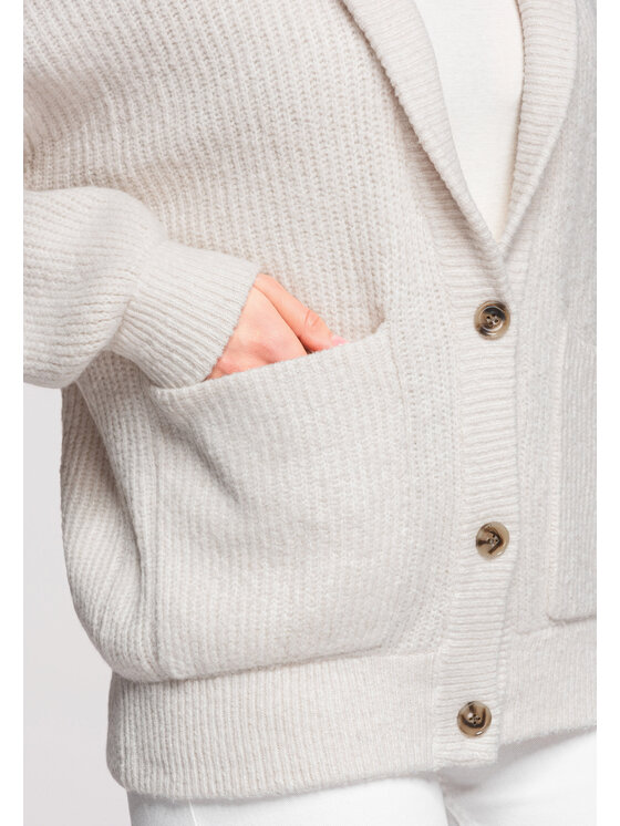 Ombre Ombre Kardigan OW-SWCD-0104 Kremowy Oversize