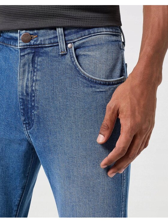 Wrangler Wrangler Jeansy Larston Niebieski Slim Fit