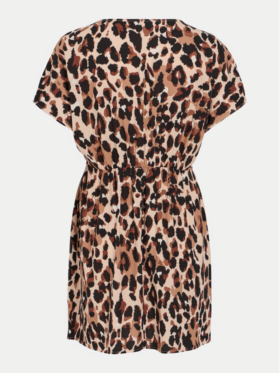 Vila Vila Vsakodnevna obleka Moashly 14089472 Rjava Loose Fit