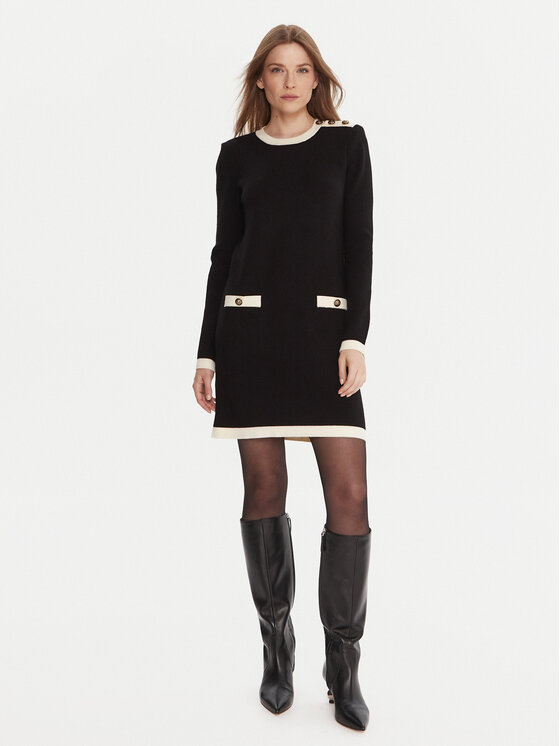 Gaudi Gaudi Трикотажна сукня 521FD13009 Чорний Regular Fit