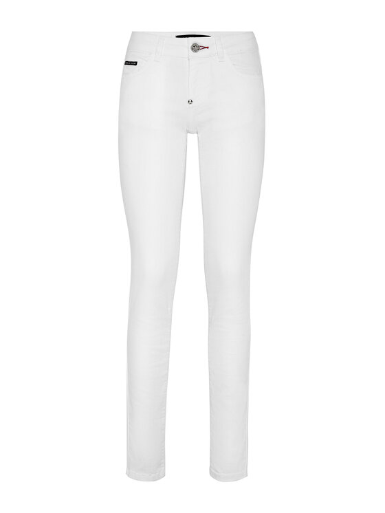 PHILIPP PLEIN PHILIPP PLEIN Jeansy 3039 Biały Slim Fit