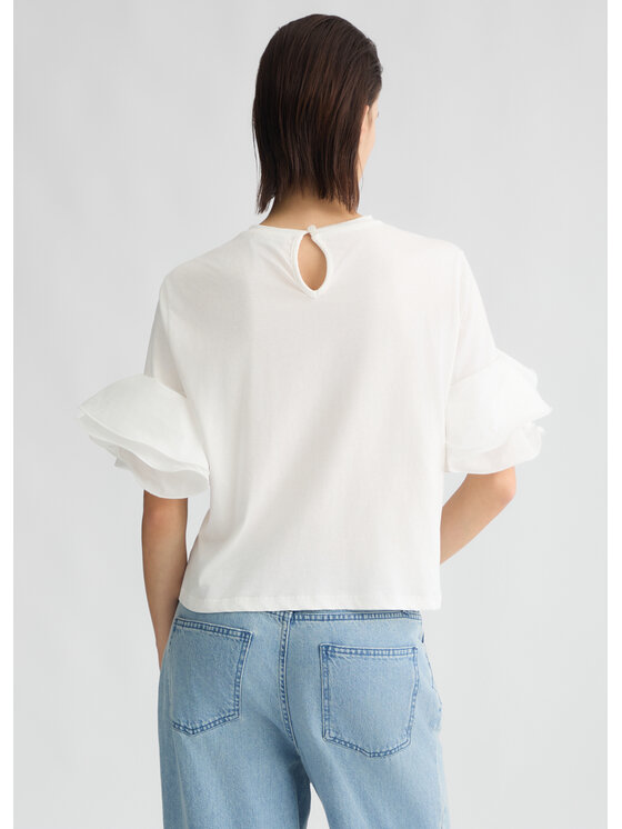 Liu Jo Liu Jo T-Shirt CA5006J6308X0256 Biały Regular Fit