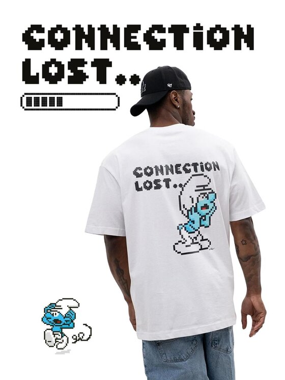 Smerfy Smerfy T-Shirt 131799 Biały Oversize
