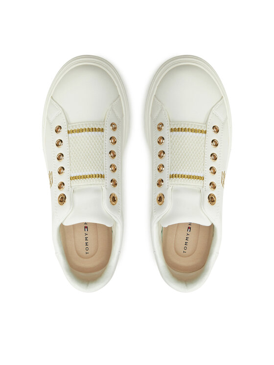 Tommy Hilfiger Tommy Hilfiger Sneakersy Low Cut Sneaker T3A9-33744-1355 S Biały