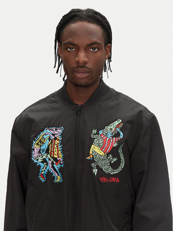 Volcom Volcom Geacă bomber Bob Mollema A1612500 Negru Boxy Fit