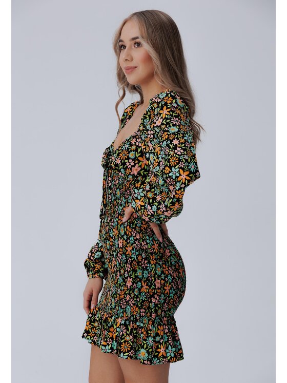 LAURELLA LAURELLA Každodenné šaty 4TL001 Čierna Regular Fit