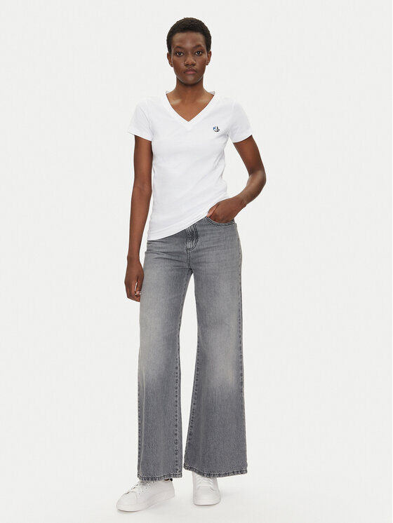 Karl Lagerfeld Jeans Karl Lagerfeld Jeans T-shirt A2W17097 Bijela Regular Fit