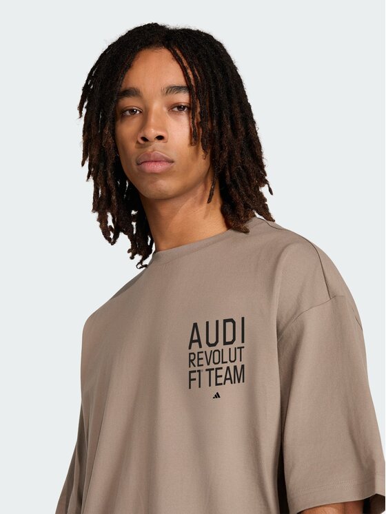 adidas adidas T-Shirt 164394 Brązowy Loose Fit