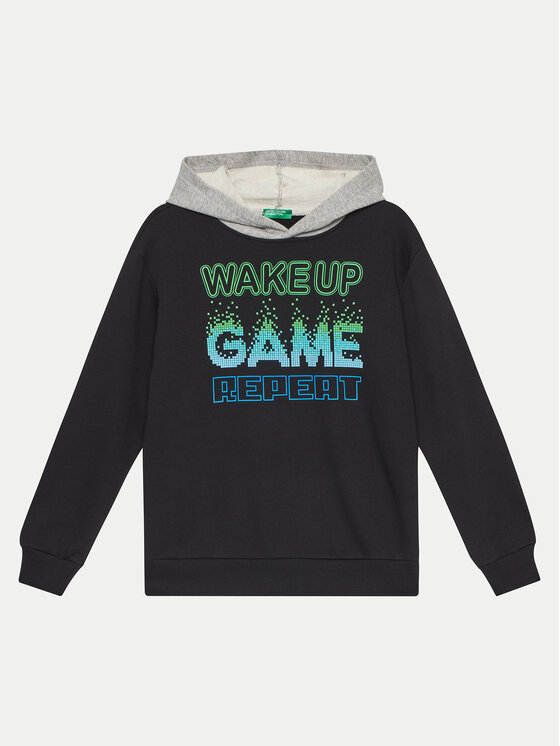United Colors Of Benetton United Colors Of Benetton Μπλούζα 3PANC204A Μαύρο Regular Fit