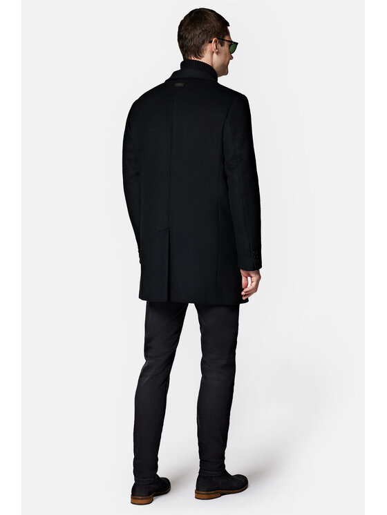 Lancerto Lancerto Płaszcz wełniany Regan PC073223000001 Czarny Regular Fit