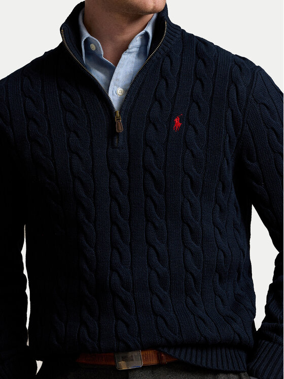 Polo Ralph Lauren Polo Ralph Lauren Svetr 710810841001 Tmavomodrá Regular Fit