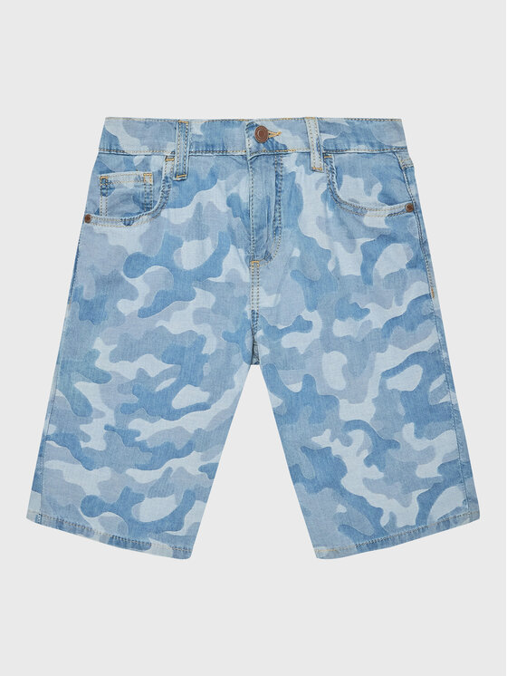 Guess Guess Džínsové šortky L3GD16 D4ZV0 Modrá Regular Fit