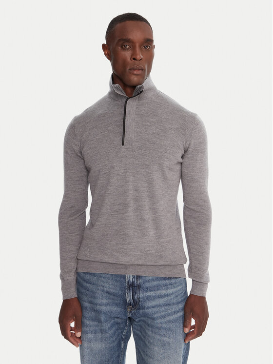 KARL LAGERFELD KARL LAGERFELD Svetr 655005 554399 Šedá Slim Fit