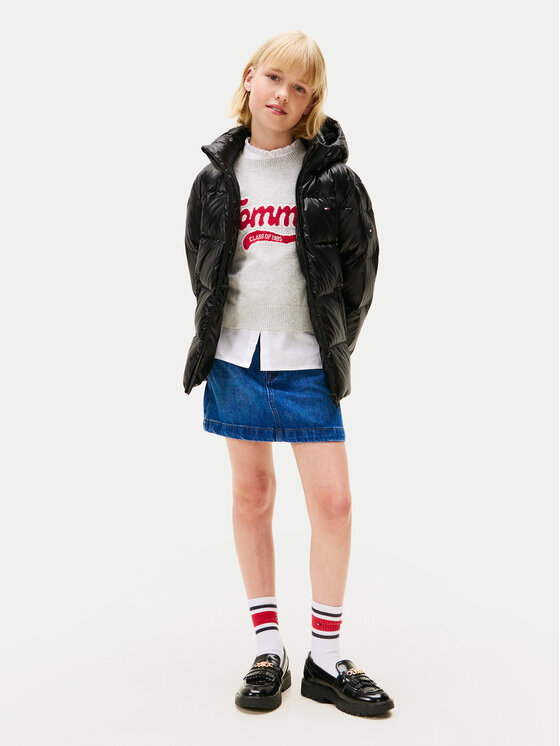 Tommy Hilfiger Tommy Hilfiger Пуховик Essential KG0KG08758 S Чорний Regular Fit