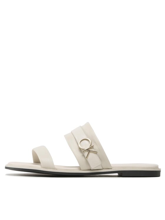 Calvin Klein Calvin Klein Шльопанці Almond Slide W/Hw HW0HW01482 Білий