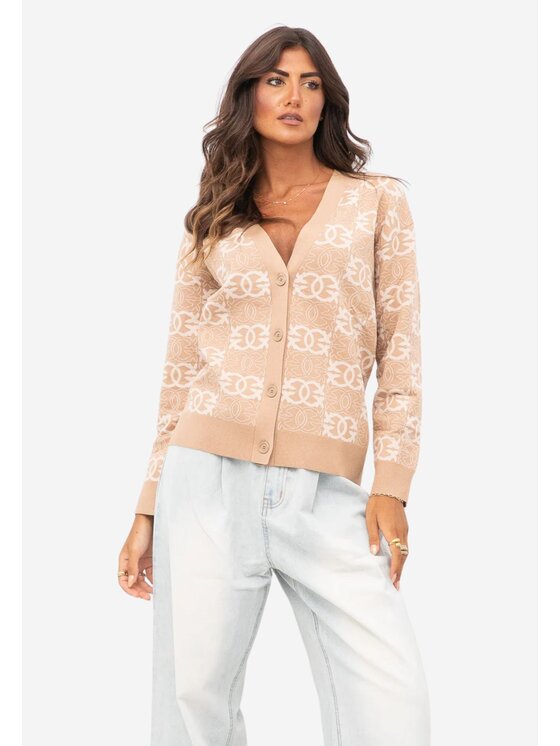 PINKO PINKO Ζακέτα CARDIGAN DONNA Μπεζ Oversize