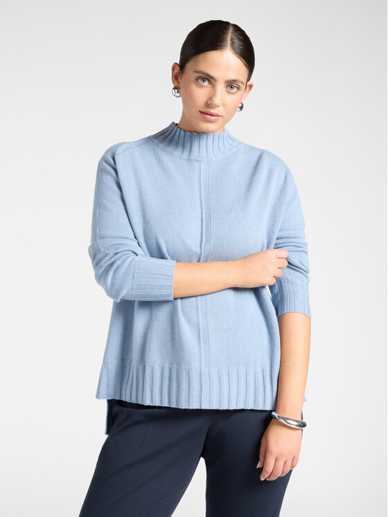 Elena Mirò Elena Mirò Sweter M098Z000863N0A4 Turkusowy Regular Fit