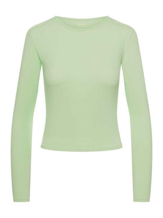 Esotiq Esotiq Bluzka 43124 Zielony Regular Fit