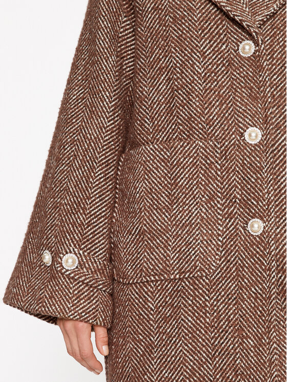 Custommade Custommade Vilnas mētelis Halina 999511879 Brūns Oversize