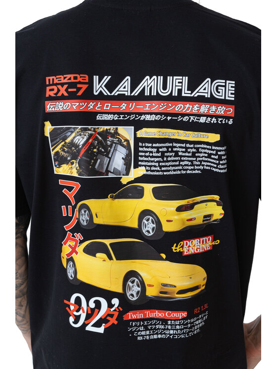 Kamuflage Kamuflage T-Shirt Dorito Czarny Comfortable Fit