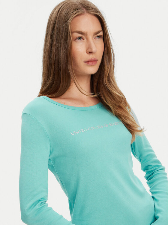 United Colors Of Benetton United Colors Of Benetton Μπλουζάκι 3GA2E16G0 Πράσινο Regular Fit