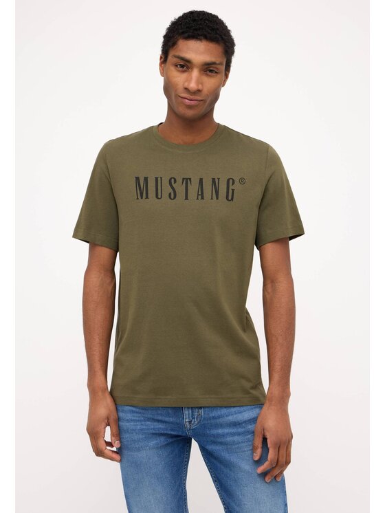 Mustang Mustang T-Shirt Style Austin Zielony Regular Fit