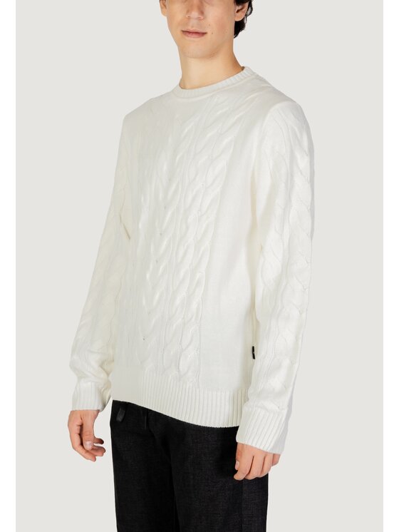 HAMAKI-HO HAMAKI-HO Maglione MI3117H Bianco Regular Fit