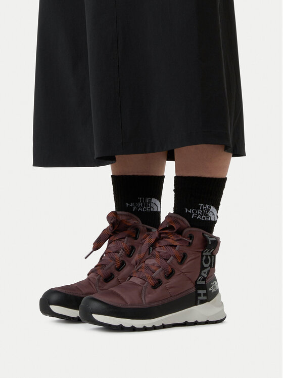 The North Face The North Face Sniega zābaki Thermoball Lace Up Luxe Wp NF0A817WC9R1 Brūns