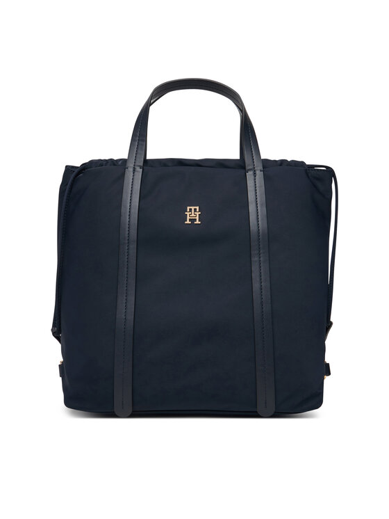 Tommy Hilfiger Tommy Hilfiger Seljakott Th Soft Nylon Tote/Backpack AW0AW19029 Tumesinine