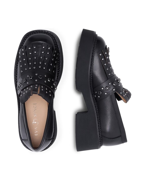 Eva Minge Eva Minge Loaferice LAGOA-24755 Crna