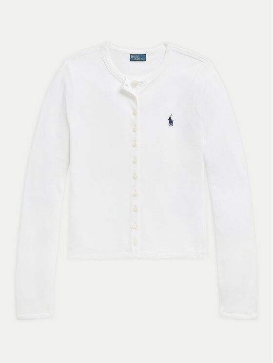 Polo Ralph Lauren Polo Ralph Lauren Cardigan 211941175004 Bianco Slim Fit
