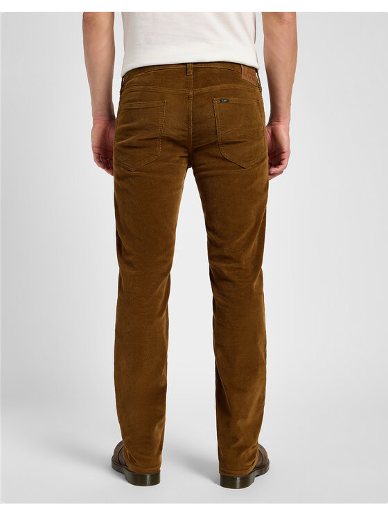 Lee Lee Pantaloni di tessuto DAREN ZIP FLY Marrone Regular Fit