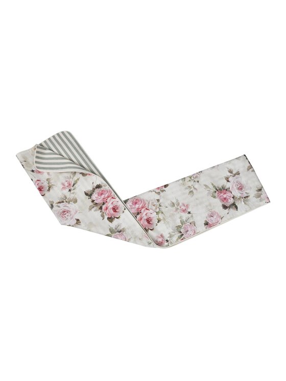 Roseberry Home Roseberry Home Bieżnik dwustronny Roselle & Stripes Srebrny