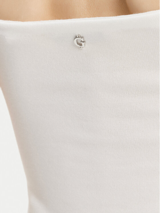 Guess Guess Top W5GR47 Z3MN2 Biały Regular Fit