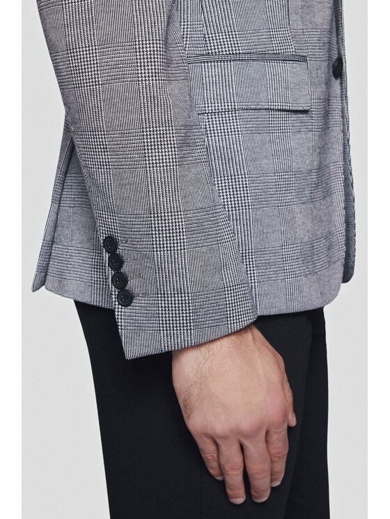 Lancerto Lancerto Marynarka Tularosa MA131124000015 Szary Slim Fit