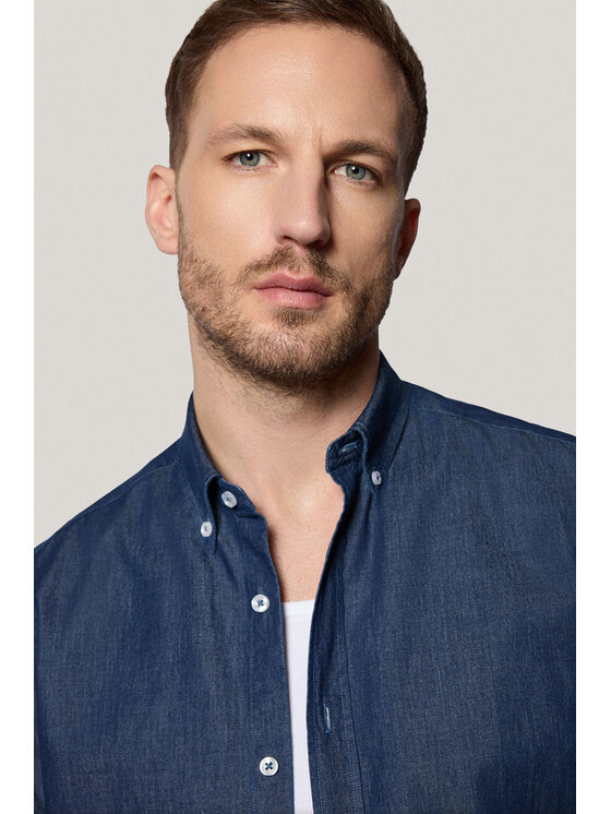 Próchnik Próchnik Koszula PM56 KO073125000017 Granatowy Slim Fit