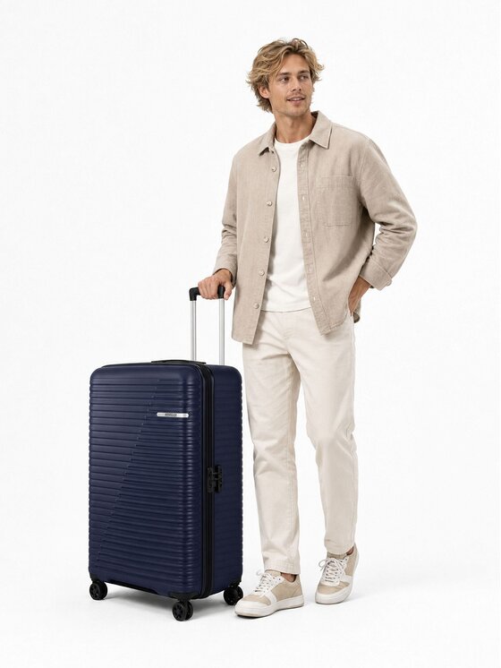 American Tourister American Tourister Walizka średnia 330308 Niebieski jasny