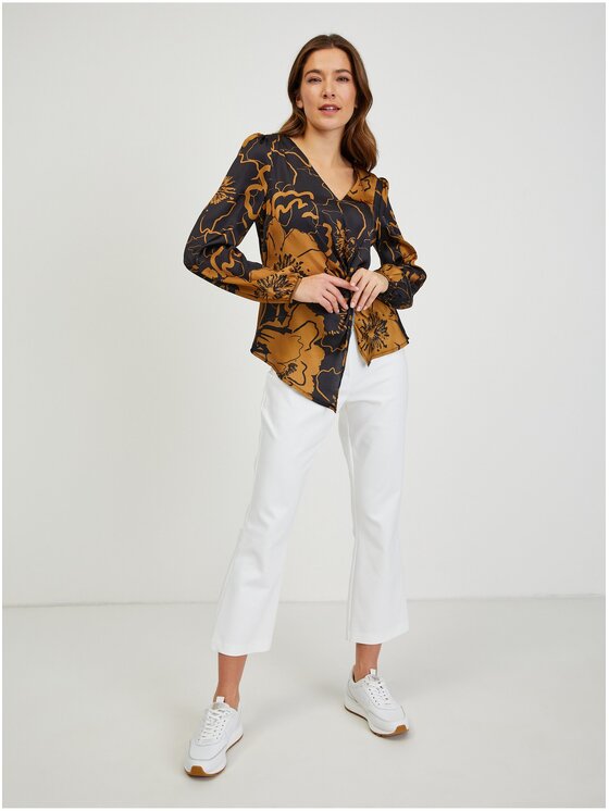 Orsay Orsay Bluzka 650247660000__42 Brązowy Regular Fit