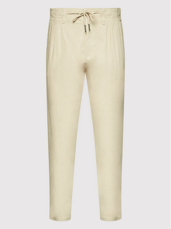 Only & Sons Only & Sons Spodnie materiałowe Leo 22013002 Beżowy Regular Fit